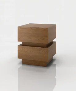Geometric Block Side Table