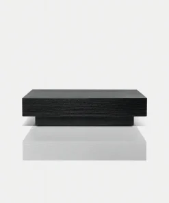 Modern Rectangular Coffee Table With Minimalist Block Design