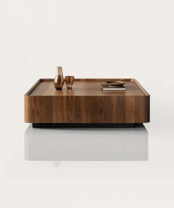 Modern Square Coffee Table With Low Profile Design