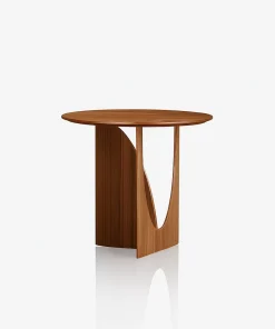 Round Side Table With Arch Base Design